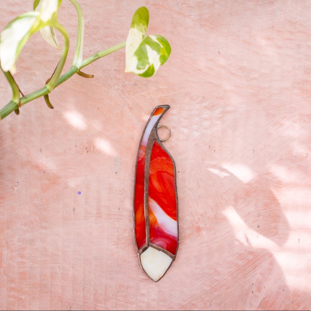 Red Feather Decor